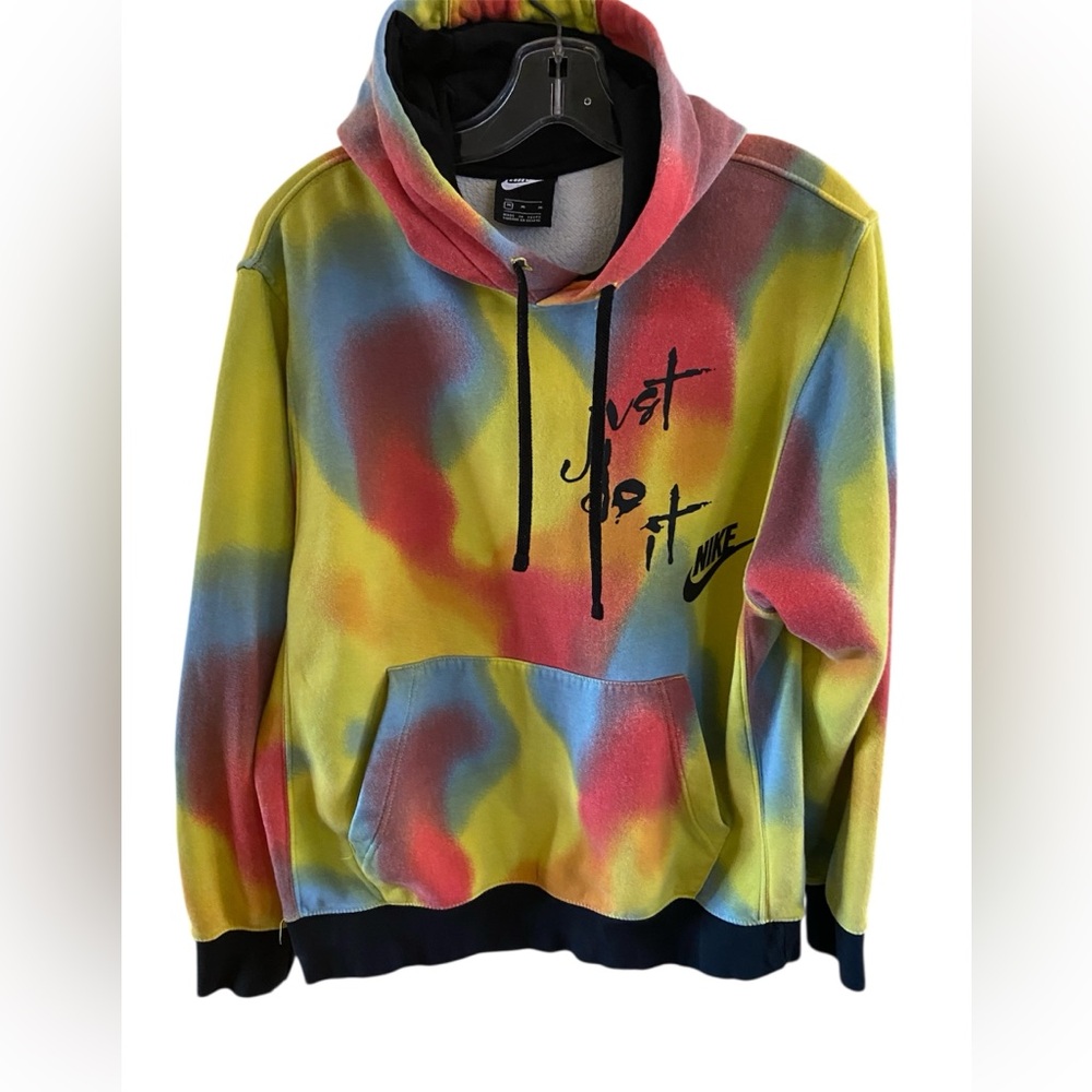 Nike men’s Sportswear "Actions Speak Louder Than Anything" Tie-Dye Hoodie size M